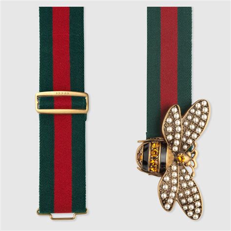 gucci web belt with bee replica|gucci belt transparent.